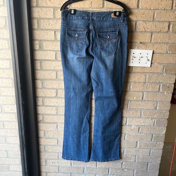 BANDOLINO BLU Arianna Women's Jeans Size 12 Medium Wash Flap Pockets - Picture 4 of 9